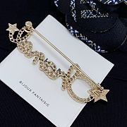 Chanel Fragrant Star Hollow Letter Brooch - 2