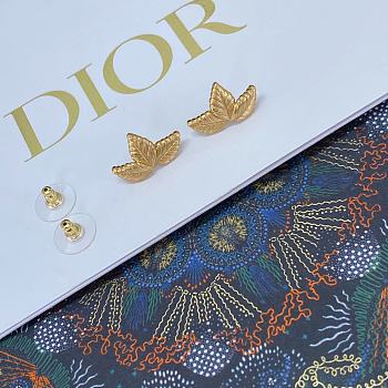 Dior Gold Leaf Earrings