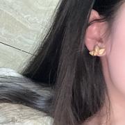 Dior Gold Leaf Earrings - 2