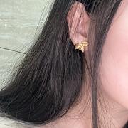 Dior Gold Leaf Earrings - 3
