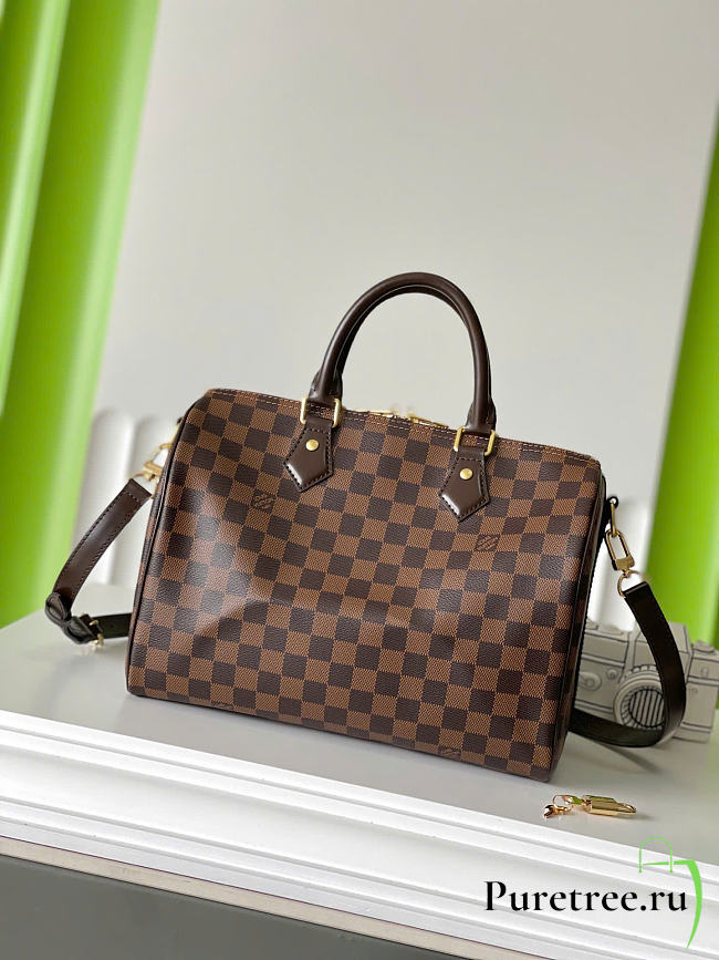 LOUIS VUITTON | Speedy Bandoulière 25 bag Damier Ebene Canvas material - 1