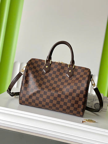 LOUIS VUITTON | Speedy Bandoulière 25 bag Damier Ebene Canvas material
