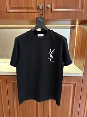 YSL | Crew neck short-sleeved T-shirts Black - 3