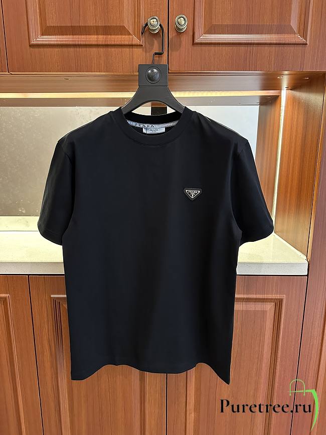 PRADA | crew neck short-sleeved T-shirts black - 1