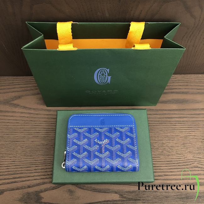 GOYARD | Matignon Wallet Blue - 1