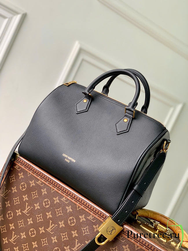 LOUIS VUITTON | Speedy Soft 30 Grained Calf leather Black M24891 - 1