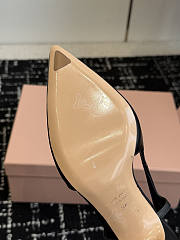 MIUMIU | Nordstrom Waxed Calfskin Slingback Pump Black - 6