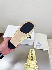 LOEWE | Flamenco Knot Mules Pastel Yellow Leather - 2