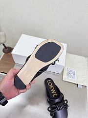 LOEWE | Flamenco Knot Mules Black Leather - 5