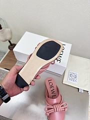 LOEWE | Flamenco Knot Mules Dusty Pink Leather - 5