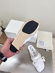 LOEWE | Flamenco Knot Mules White Leather - 4