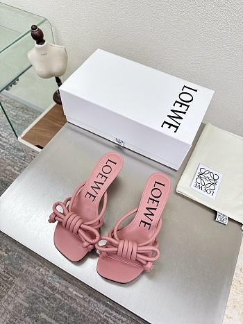 LOEWE | Flamenco Knot sandal in lambskin 5.5cm Blush