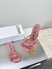 LOEWE | Flamenco Knot sandal in lambskin 5.5cm Blush - 5
