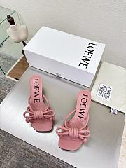 LOEWE | Flamenco Knot sandal in lambskin 5.5cm Blush - 2