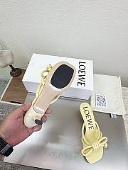 LOEWE | Flamenco Knot sandal in lambskin 5.5cm Pastel Yellow - 2