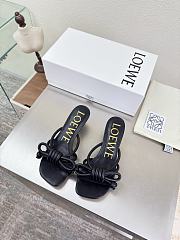 LOEWE | Flamenco Knot sandal in lambskin 5.5cm Black - 1