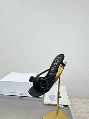 LOEWE | Flamenco Knot sandal in lambskin 5.5cm Black - 6