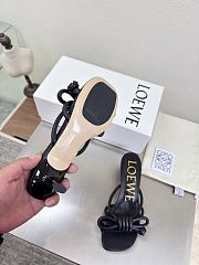 LOEWE | Flamenco Knot sandal in lambskin 5.5cm Black - 5