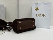 DIOR | Lady Soft Bag In Dark Brown Suede - 6