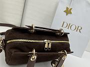 DIOR | Lady Soft Bag In Dark Brown Suede - 2