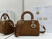 DIOR | Lady Soft Bag In Brown Suede - 1
