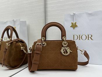 DIOR | Lady Soft Bag In Brown Suede