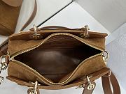 DIOR | Lady Soft Bag In Brown Suede - 5