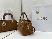DIOR | Lady Soft Bag In Brown Suede - 3