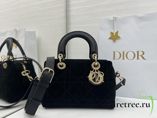 DIOR | Lady Soft Bag In Black Suede - 1