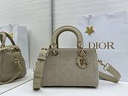 DIOR | Lady Soft Bag In Gray Suede - 1