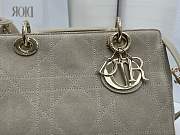DIOR | Lady Soft Bag In Gray Suede - 5
