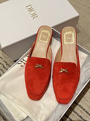 DIOR | Women's Shoes Baby Bow Mule In Red - 2
