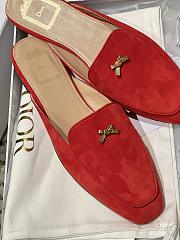 DIOR | Women's Shoes Baby Bow Mule In Red - 4