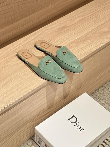 DIOR | Women's Shoes Baby Bow Mule In Mint Green