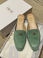 DIOR | Women's Shoes Baby Bow Mule In Mint Green - 2