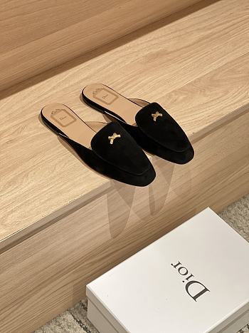 DIOR | Women's Shoes Baby Bow Mule In Black