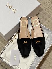 DIOR | Women's Shoes Baby Bow Mule In Black - 3