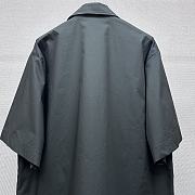 LOUIS VUITTON | Embroidered Short-Sleeved Cotton Shirt Black - 6