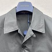 LOUIS VUITTON | Embroidered Short-Sleeved Cotton Shirt Black - 5