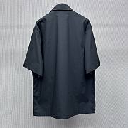 LOUIS VUITTON | Embroidered Short-Sleeved Cotton Shirt Black - 2