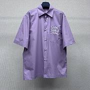 LOUIS VUITTON | Short-sleeved shirt Lilac purple - 1