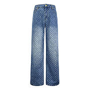 LOUIS VUITTON | Women Blue Flared Jeans - 5