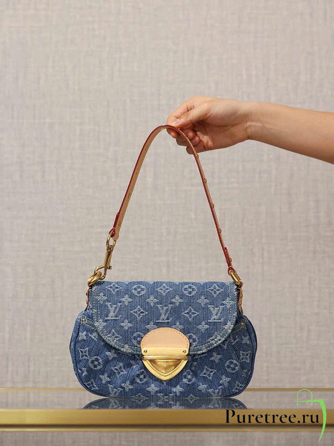 LOUIS VUITTON | Sunset Bag Monogram Blue Denim - 1