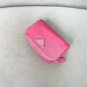 PRADA | Micro Re-Nylon pouch silver hardware Pink - 5