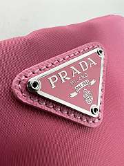 PRADA | Micro Re-Nylon pouch silver hardware Pink - 4