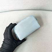PRADA | Micro Re-Nylon pouch silver hardware Blue - 5