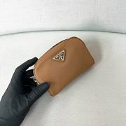 PRADA | Micro Re-Nylon pouch gold hardware Brown - 1