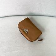 PRADA | Micro Re-Nylon pouch gold hardware Brown - 4