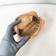 PRADA | Micro Re-Nylon pouch gold hardware Brown - 2