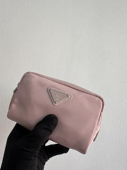 PRADA | Micro Re-Nylon pouch silver hardware baby Pink - 1